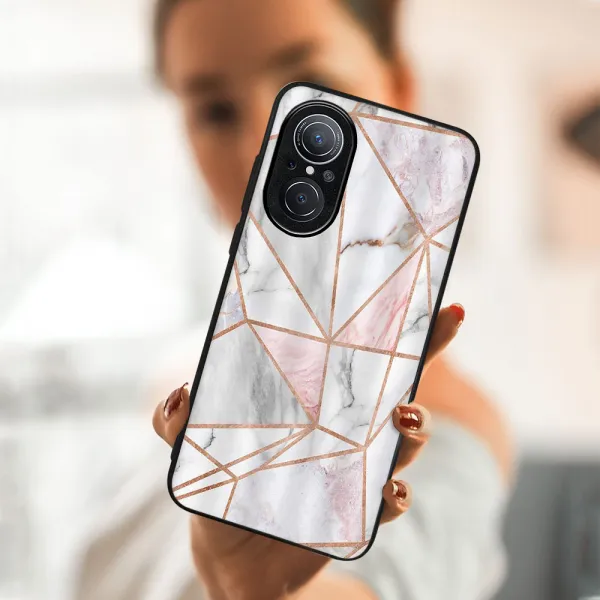 MY ART Ochranný obal Huawei Nova 9 SE -PINK MARBLE (143)