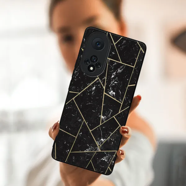 MY ART Silikónový obal Honor 50 / Huawei Nova 9 -POLYGONAL (150)