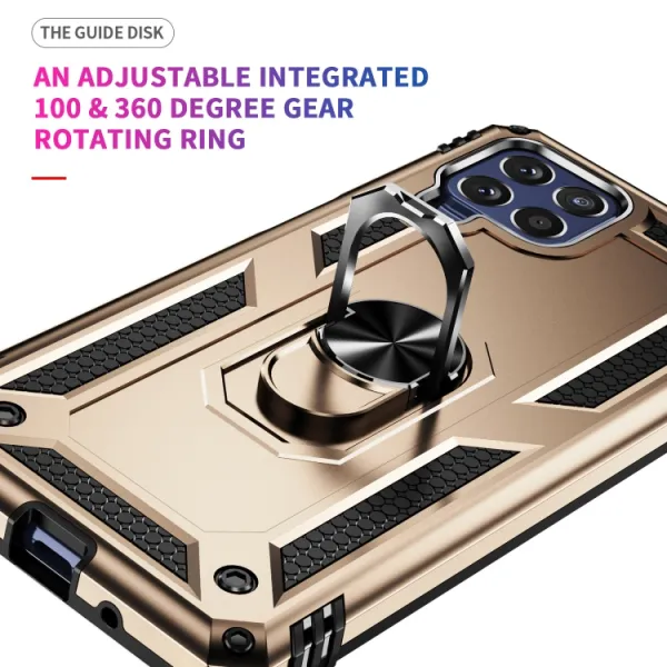 RING Obal s držiakom pre Samsung Galaxy M53 5G zlatý