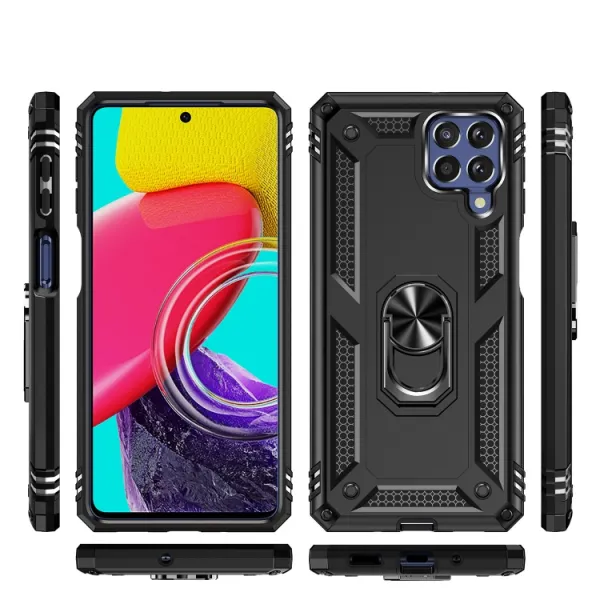 RING Obal s držiakom pre Samsung Galaxy M53 5G čierny