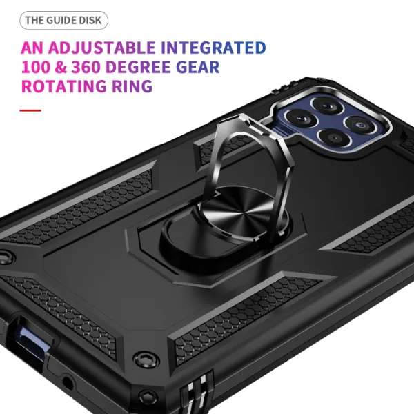 RING Obal s držiakom pre Samsung Galaxy M53 5G čierny