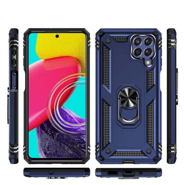 RING Obal s držiakom pre Samsung Galaxy M53 5G modrý