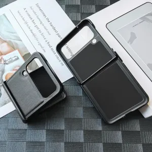 IMAK CARBON Ochranný obal pre Samsung Galaxy Z Flip4 5G čierny