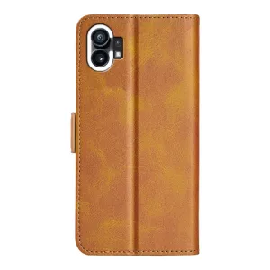 SIDE Peňaženkové puzdro pre Nothing Phone 1 svetlohnedé