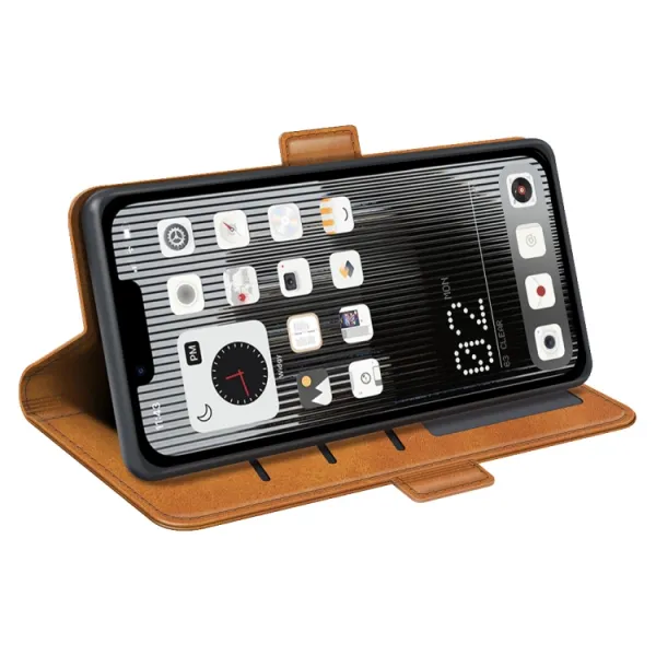 SIDE Peňaženkové puzdro pre Nothing Phone 1 svetlohnedé