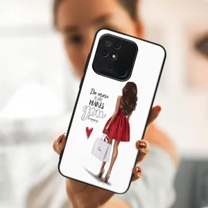 MY ART Ochranný obal Xiaomi Redmi 10C -RED DRESS (137)