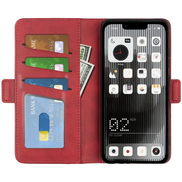 SIDE Peňaženkové puzdro pre Nothing Phone 1 červené