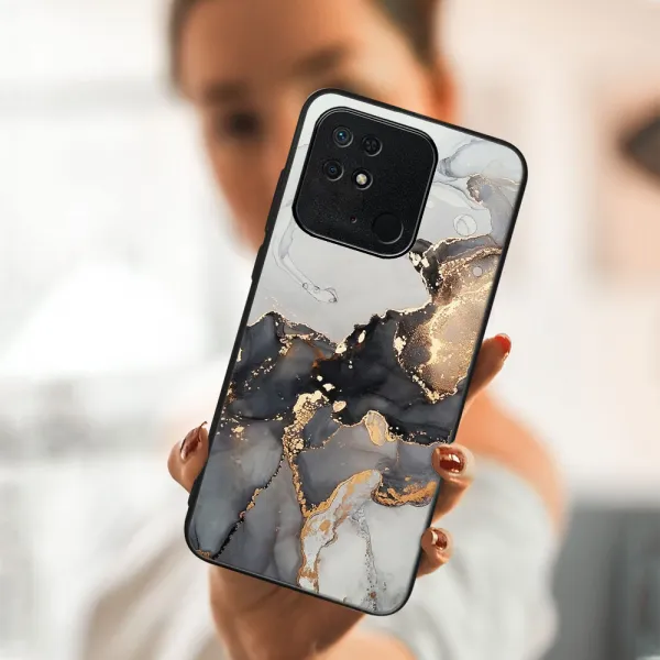 MY ART Ochranný obal Xiaomi Redmi 10C -GREY MARBLE (140)