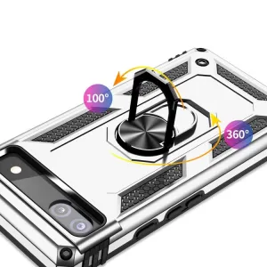 RING Obal s držiakom pre Google Pixel 6a strieborný