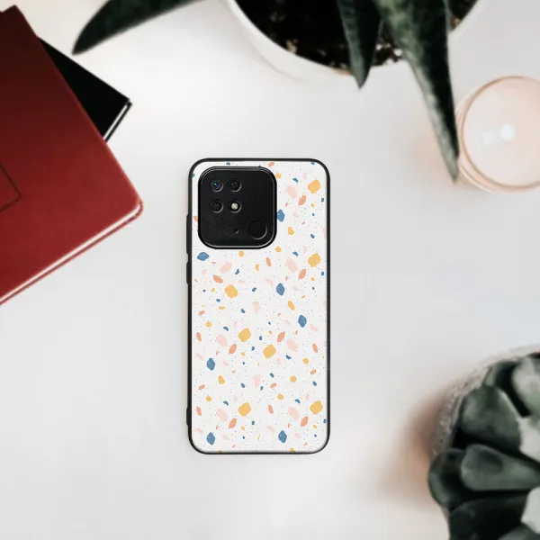 MY ART Ochranný obal Xiaomi Redmi 10C -ORANGE TERRAZZO (165)