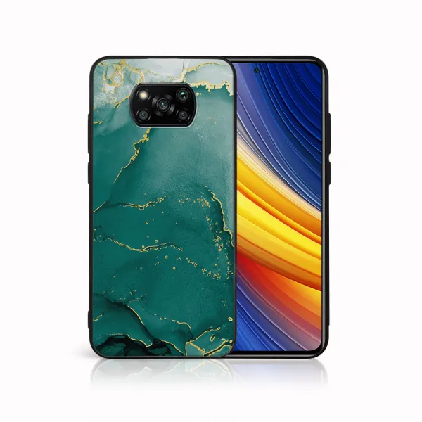 MY ART Ochranný kryt Xiaomi Poco X3 NFC / X3 Pro -GREEN MARBLE (145)