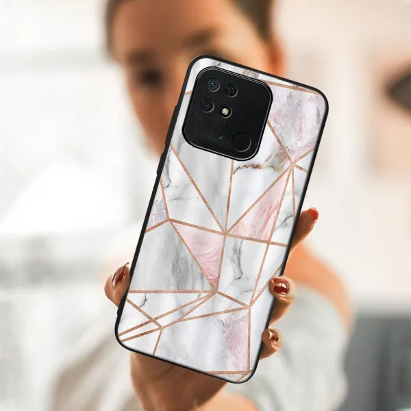 MY ART Ochranný obal Xiaomi Redmi 10C -PINK MARBLE (143)