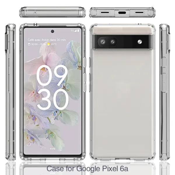 SHOCK Extra odolný kryt Google Pixel 6a priehľadný