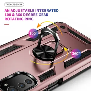 RING Obal s držiakom pre Motorola Moto E32 / E32s ružovozlatý