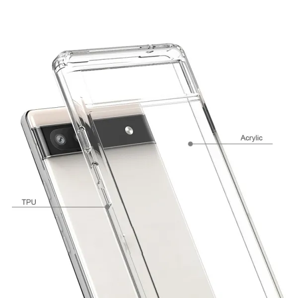 SHOCK Extra odolný kryt Google Pixel 6a priehľadný