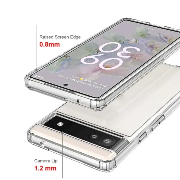 SHOCK Extra odolný kryt Google Pixel 6a priehľadný