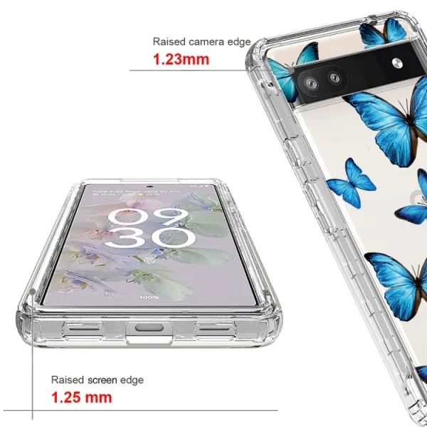 DUAL ART Odolný kryt Google Pixel 6a BUTTERFLY