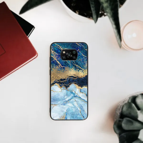 MY ART Ochranný kryt Xiaomi Poco X3 NFC / X3 Pro -BLUE MARBLE (141)