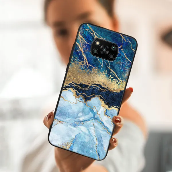 MY ART Ochranný kryt Xiaomi Poco X3 NFC / X3 Pro -BLUE MARBLE (141)