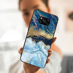 MY ART Ochranný kryt Xiaomi Poco X3 NFC / X3 Pro -BLUE MARBLE (141)