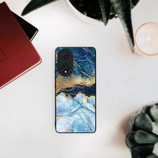 MY ART Silikónový obal Honor 50 / Huawei Nova 9 -BLUE MARBLE (141)