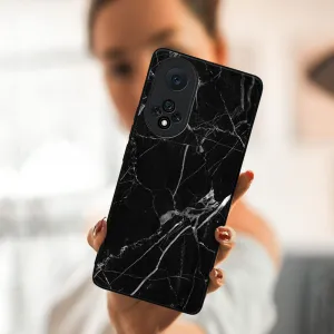 MY ART Silikónový obal Honor 50 / Huawei Nova 9 -BLACK MARBLE (142)