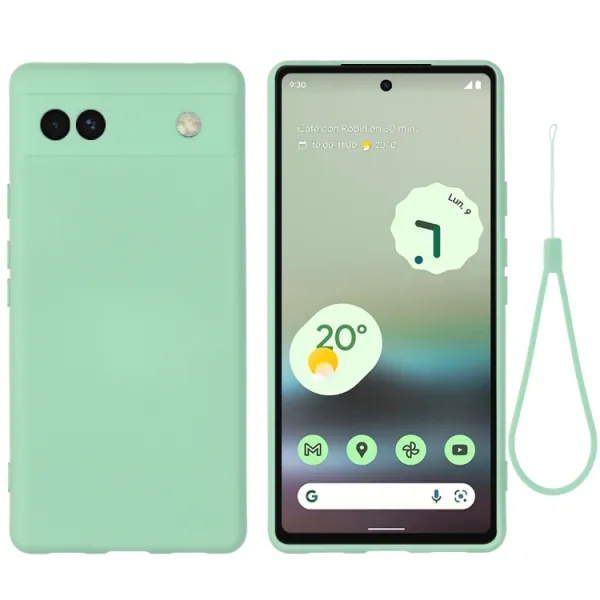RUBBER Ochranný kryt pre Google Pixel 6a zelený