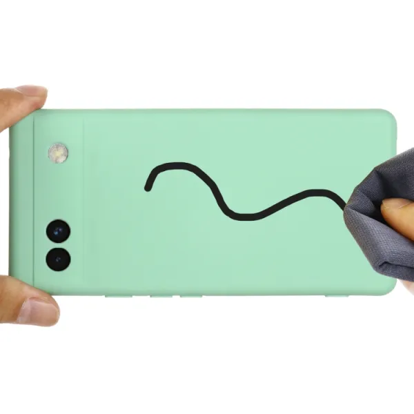 RUBBER Ochranný kryt pre Google Pixel 6a zelený