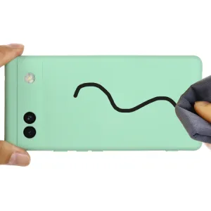 RUBBER Ochranný kryt pre Google Pixel 6a zelený