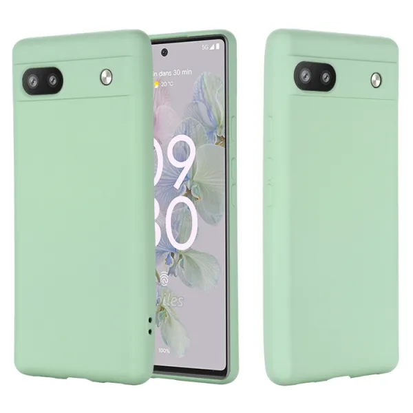 RUBBER Ochranný kryt pre Google Pixel 6a zelený