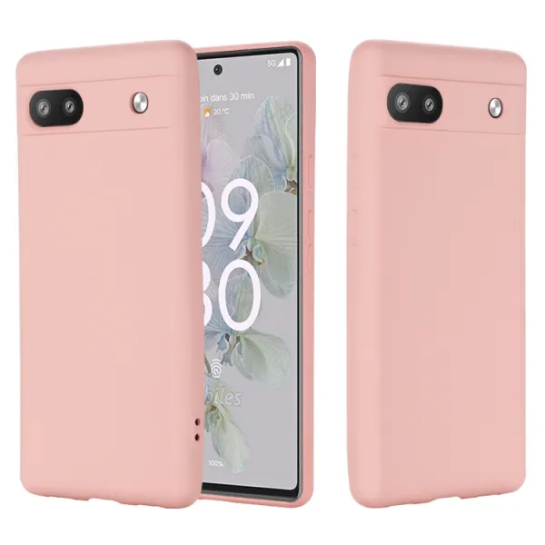 RUBBER Ochranný kryt pre Google Pixel 6a ružový