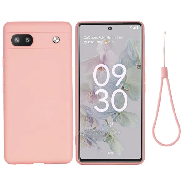 RUBBER Ochranný kryt pre Google Pixel 6a ružový