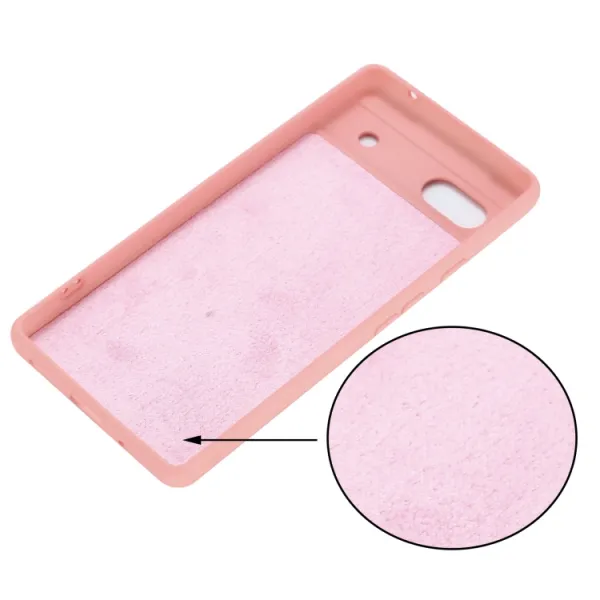 RUBBER Ochranný kryt pre Google Pixel 6a ružový