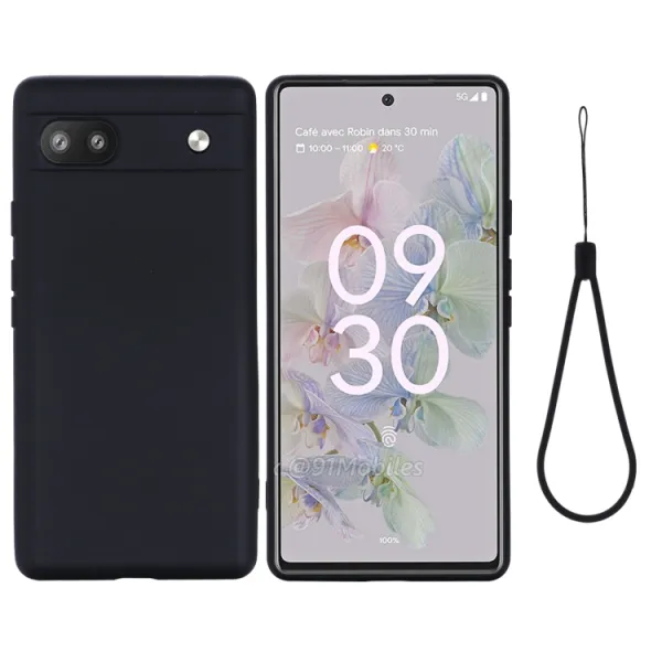 RUBBER Ochranný kryt pre Google Pixel 6a čierny
