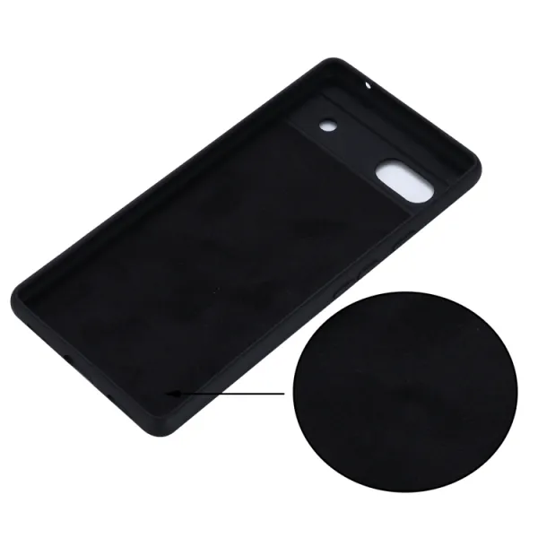 RUBBER Ochranný kryt pre Google Pixel 6a čierny