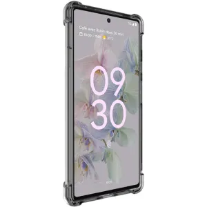 IMAK Ochranný silikónový kryt + fólia Google Pixel 6a čierny