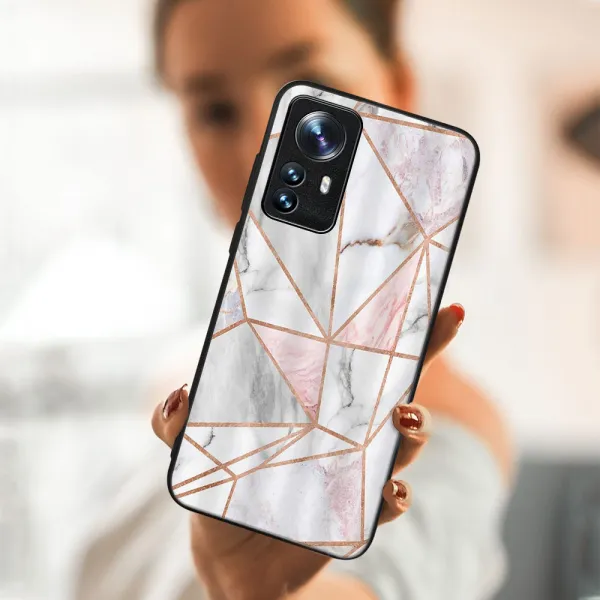 MY ART Ochranný kryt Xiaomi 12 Pro -PINK MARBLE (143)