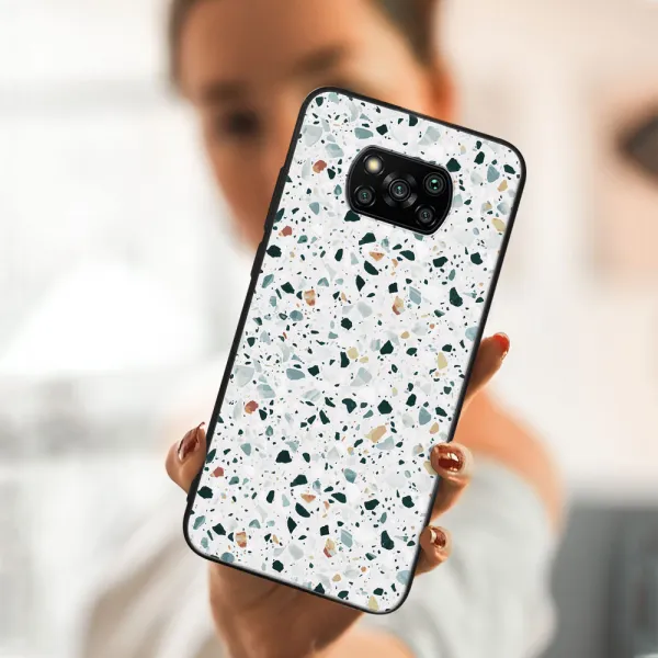 MY ART Ochranný kryt Xiaomi Poco X3 NFC / X3 Pro -GREY TERRAZZO (163)