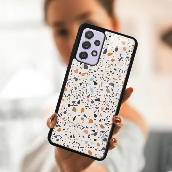 MY ART Ochranný kryt  Samsung Galaxy A52 / A52s / A52 5G -BEIGE TERRAZZO (162)
