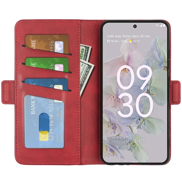 SIDE Peňaženkové puzdro pre Google Pixel 6a červené