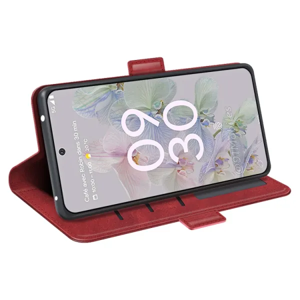 SIDE Peňaženkové puzdro pre Google Pixel 6a červené