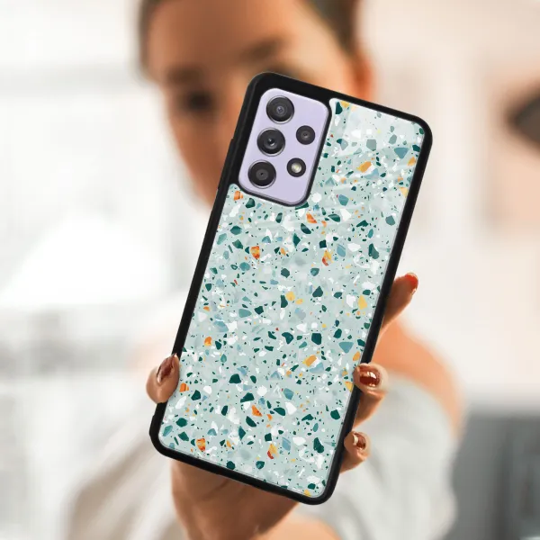 MY ART Ochranný kryt  Samsung Galaxy A52 / A52s / A52 5G -BLUE TERRAZZO (164)