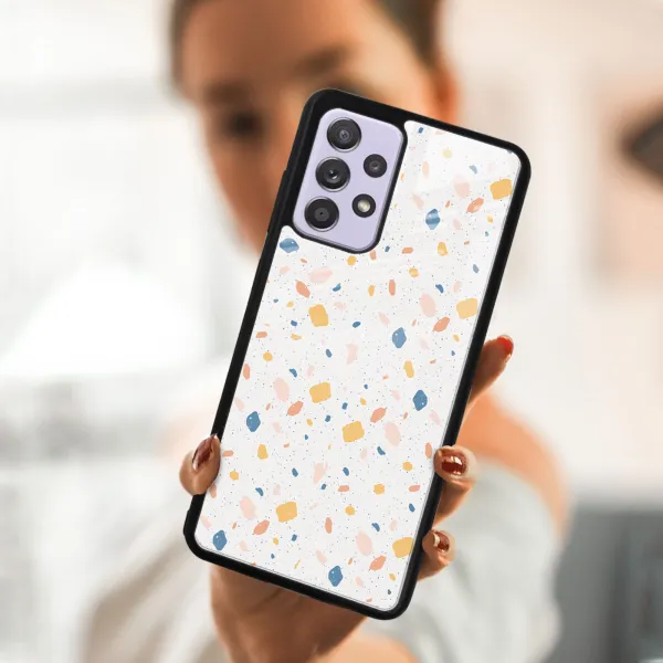MY ART Ochranný kryt  Samsung Galaxy A52 / A52s / A52 5G -ORANGE TERRAZZO (165)