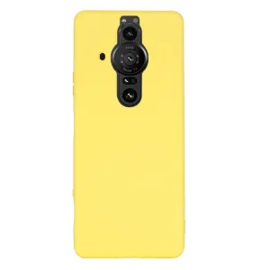 RUBBER Ochranný kryt pre Sony Xperia Pro-I žltý