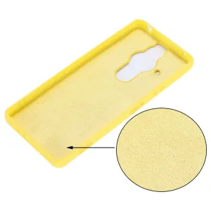 RUBBER Ochranný kryt pre Sony Xperia Pro-I žltý