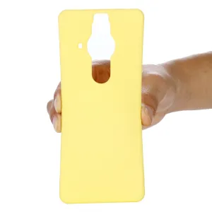 RUBBER Ochranný kryt pre Sony Xperia Pro-I žltý