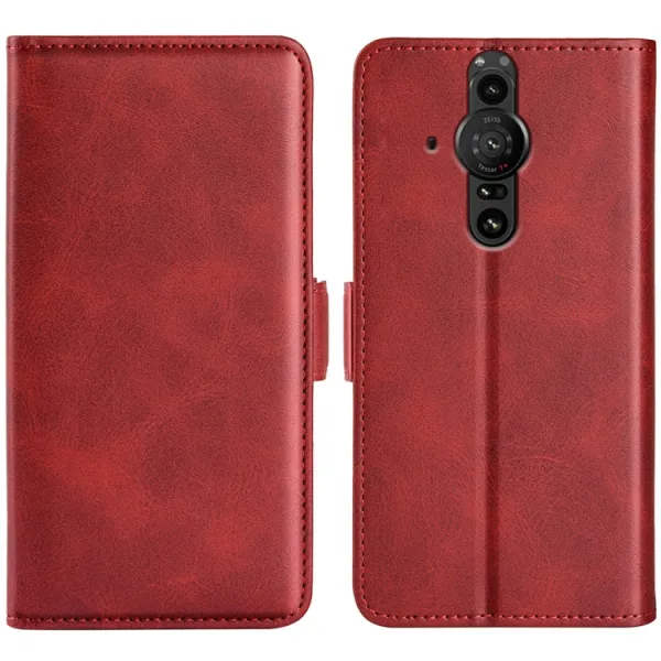 SIDE Peňaženkové puzdro pre Sony Xperia Pro-I červené