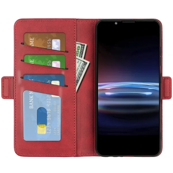 SIDE Peňaženkové puzdro pre Sony Xperia Pro-I červené