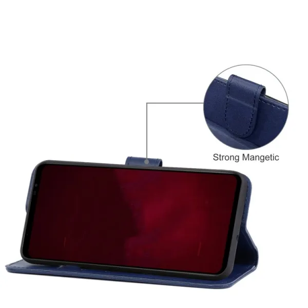 SMOOTH Peňaženkové puzdro pre Asus ROG Phone 6 modré