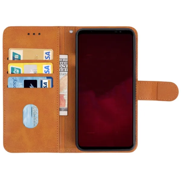SMOOTH Peňaženkové puzdro pre Asus ROG Phone 6 hnedé